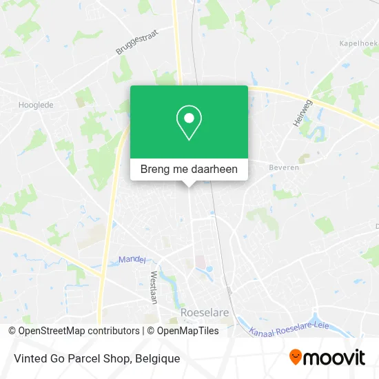 Vinted Go Parcel Shop kaart