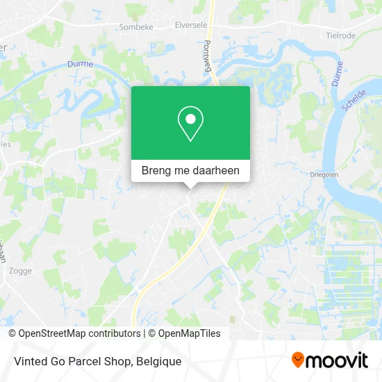 Vinted Go Parcel Shop kaart