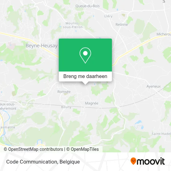 Code Communication kaart