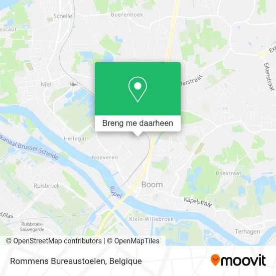 Rommens Bureaustoelen kaart