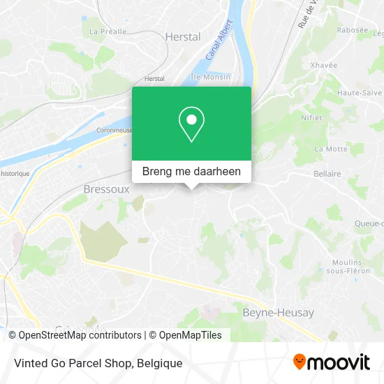 Vinted Go Parcel Shop kaart