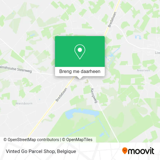 Vinted Go Parcel Shop kaart