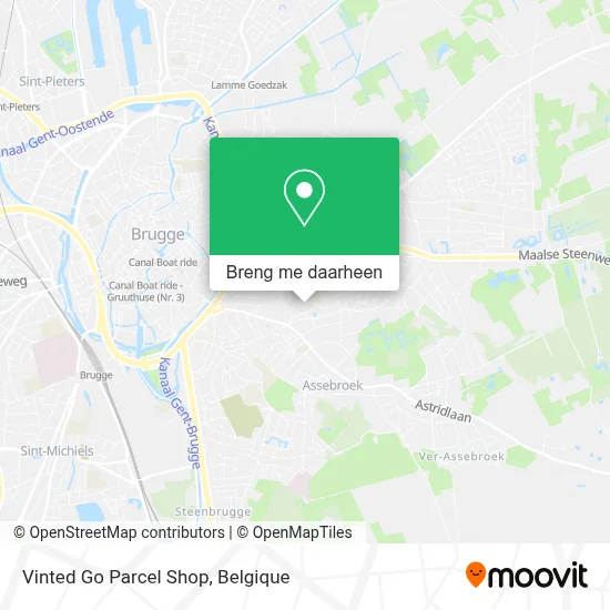 Vinted Go Parcel Shop kaart