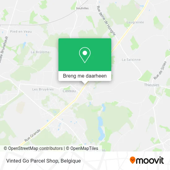 Vinted Go Parcel Shop kaart