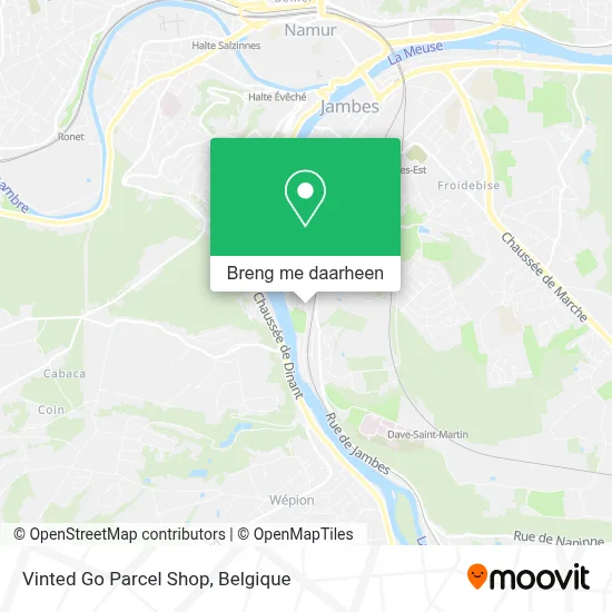 Vinted Go Parcel Shop kaart