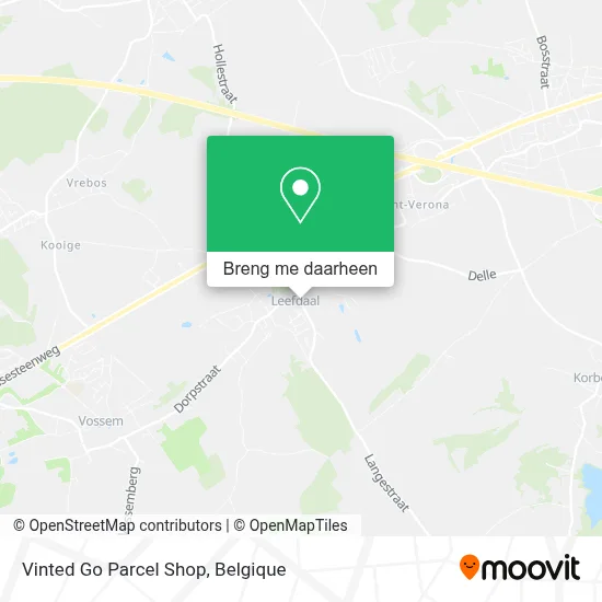 Vinted Go Parcel Shop kaart