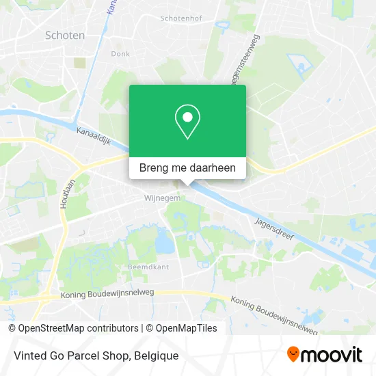 Vinted Go Parcel Shop kaart