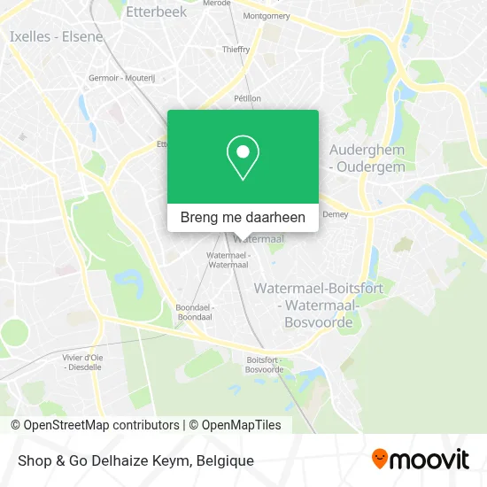 Shop & Go Delhaize Keym kaart