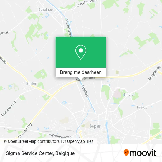 Sigma Service Center kaart