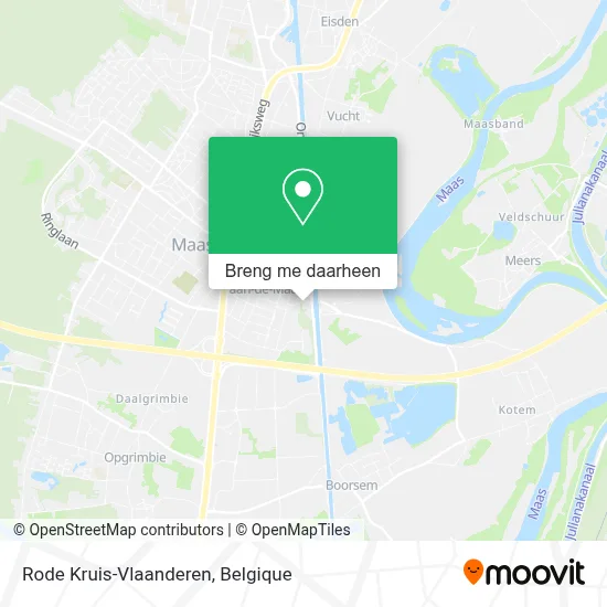 Rode Kruis-Vlaanderen kaart