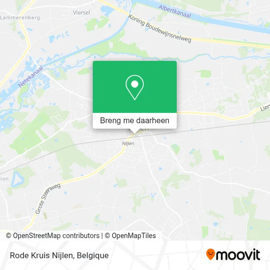 Rode Kruis Nijlen kaart