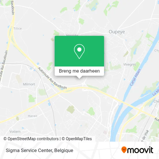 Sigma Service Center kaart