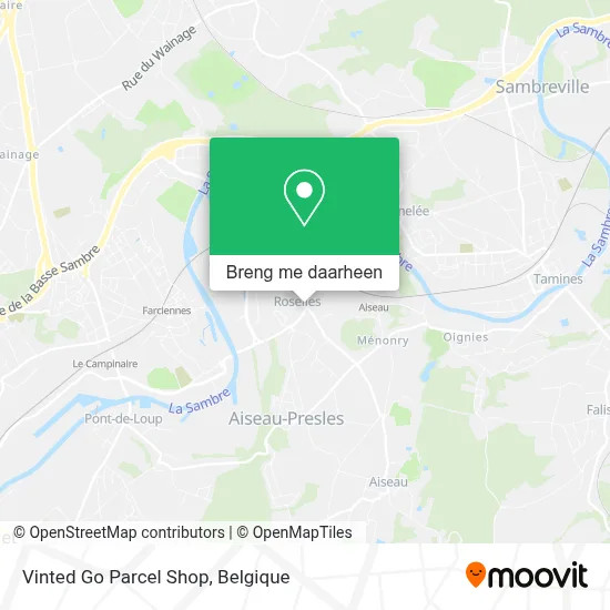 Vinted Go Parcel Shop kaart