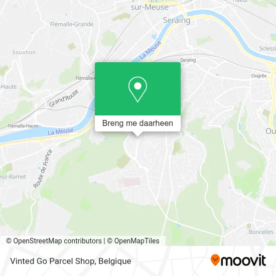 Vinted Go Parcel Shop kaart