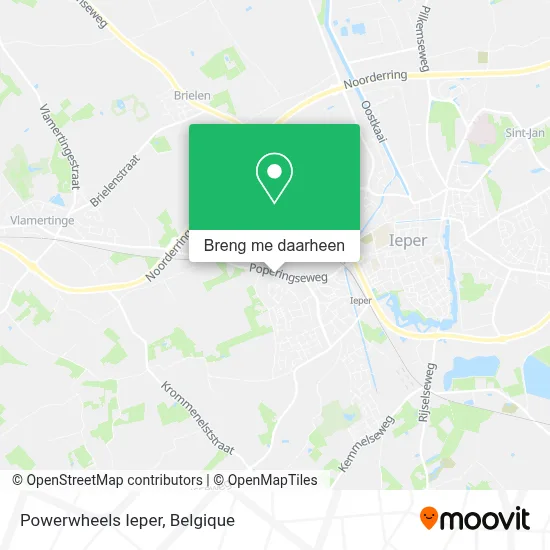 Powerwheels Ieper kaart