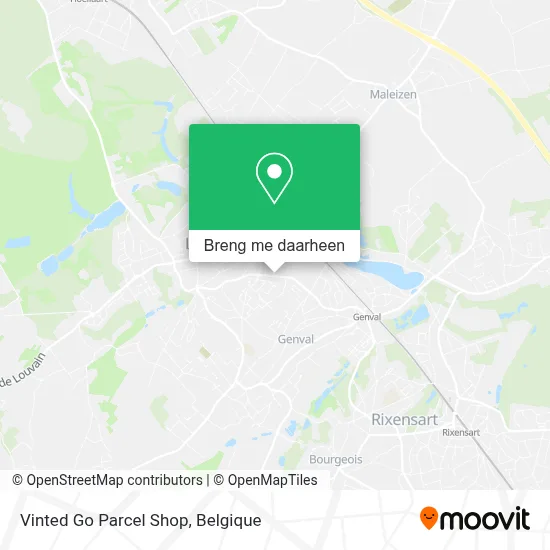 Vinted Go Parcel Shop kaart