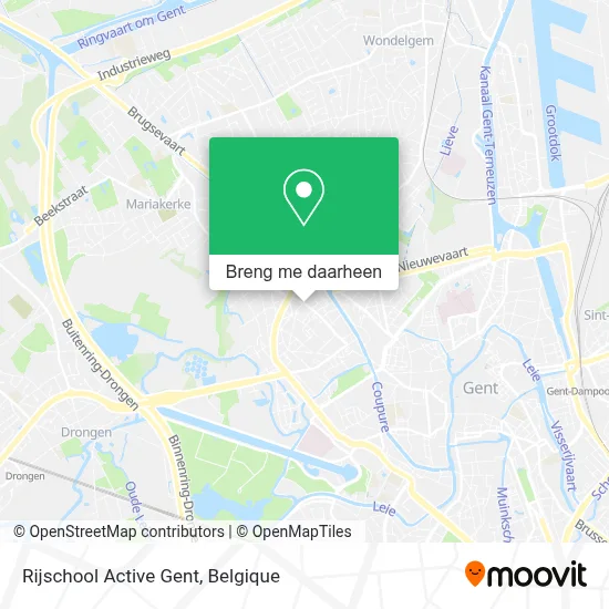 Rijschool Active Gent kaart