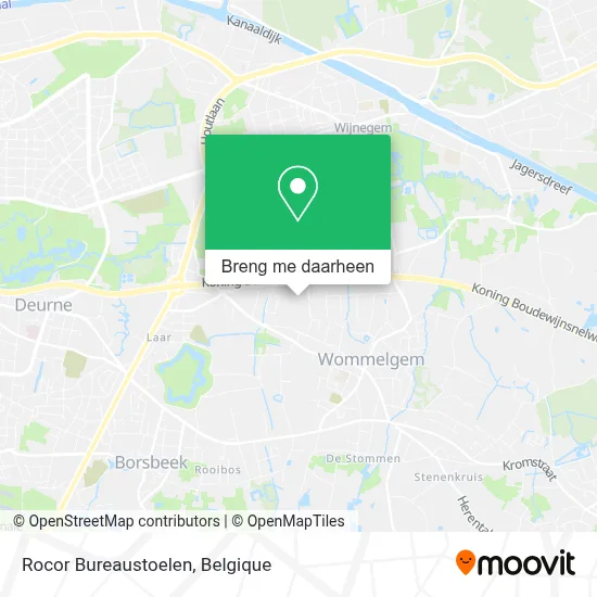 Rocor Bureaustoelen kaart