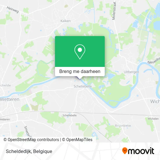 Scheldedijk kaart