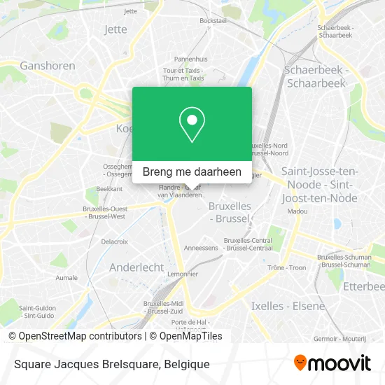 Square Jacques Brelsquare kaart