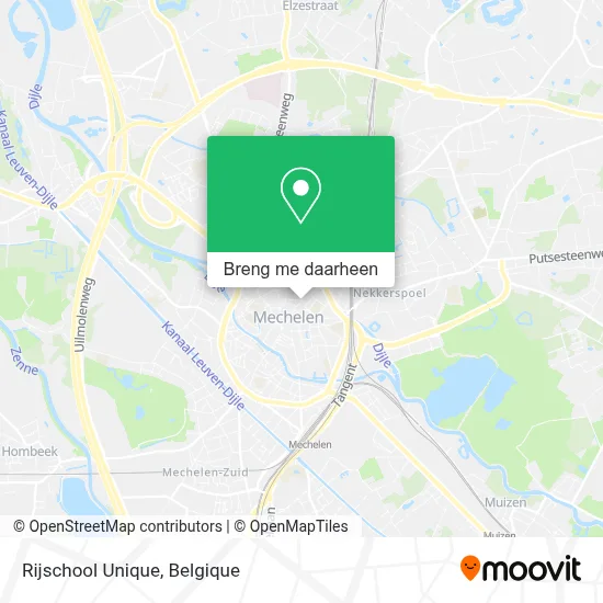 Rijschool Unique kaart