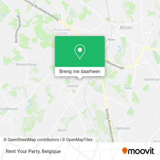 Rent Your Party kaart