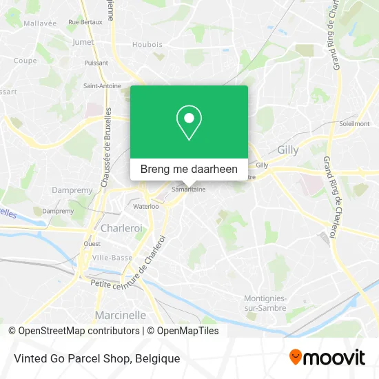 Vinted Go Parcel Shop kaart
