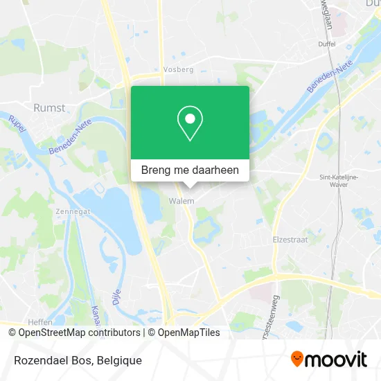Rozendael Bos kaart