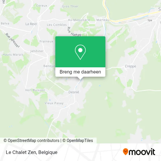 Le Chalet Zen kaart