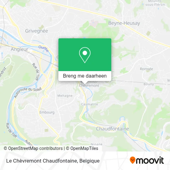 Le Chèvremont Chaudfontaine kaart
