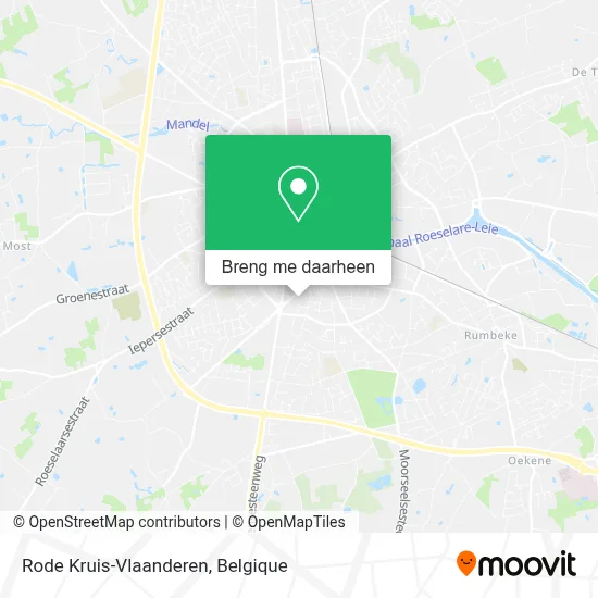 Rode Kruis-Vlaanderen kaart