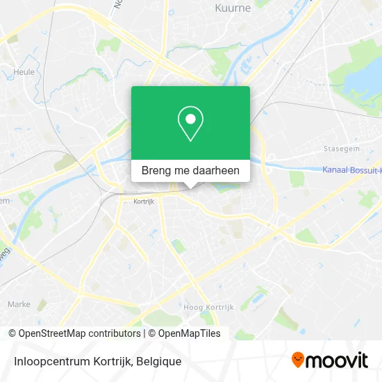 Inloopcentrum Kortrijk kaart