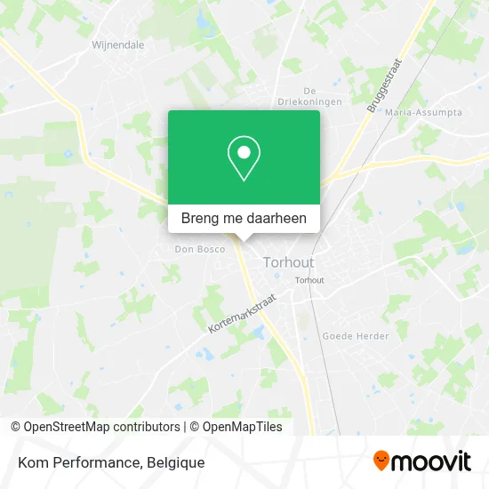 Kom Performance kaart