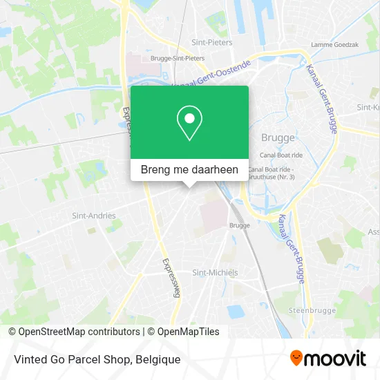 Vinted Go Parcel Shop kaart