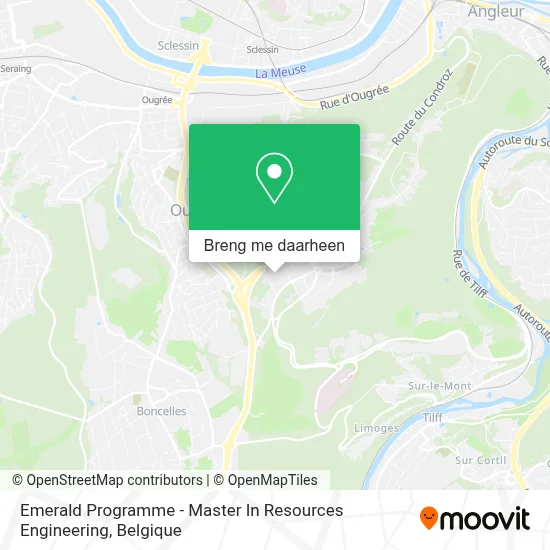 Emerald Programme - Master In Resources Engineering kaart
