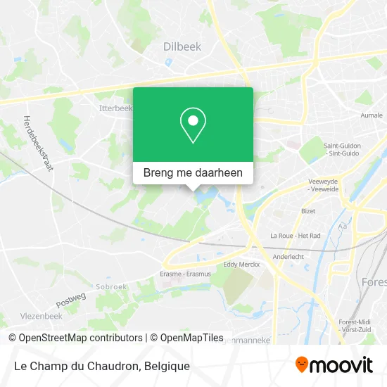 Le Champ du Chaudron kaart