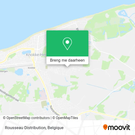 Rousseau Distribution kaart