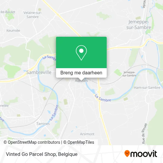 Vinted Go Parcel Shop kaart