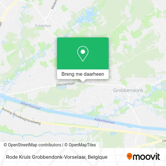 Rode Kruis Grobbendonk-Vorselaar kaart