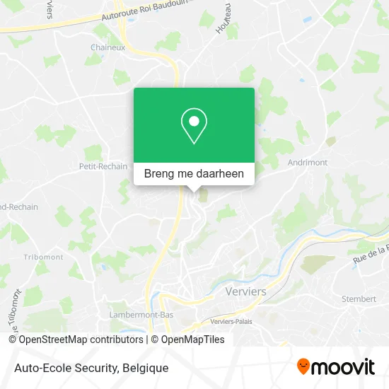 Auto-Ecole Security kaart