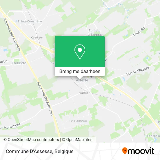 Commune D'Assesse kaart
