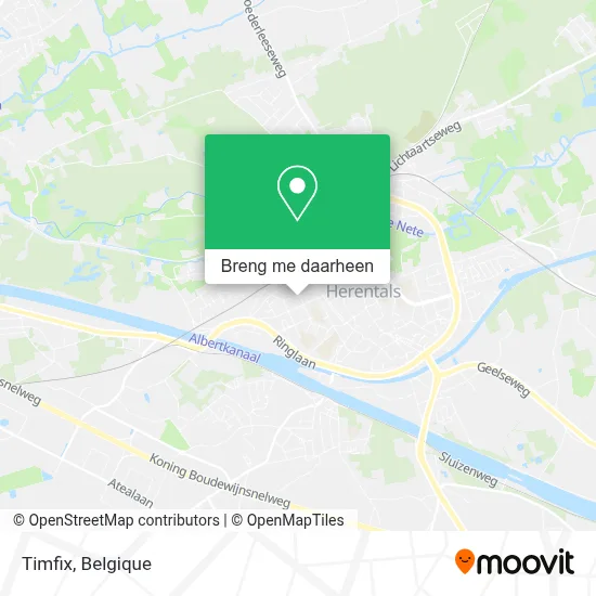 Timfix kaart