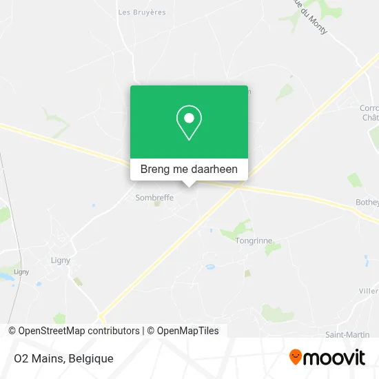 O2 Mains kaart