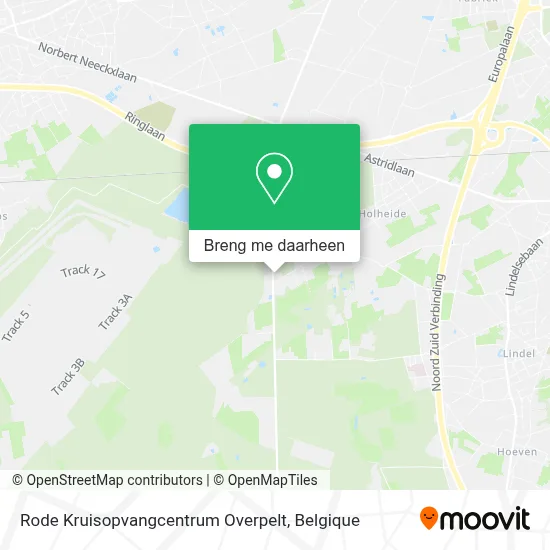 Rode Kruisopvangcentrum Overpelt kaart