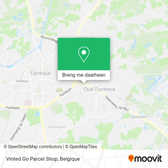 Vinted Go Parcel Shop kaart