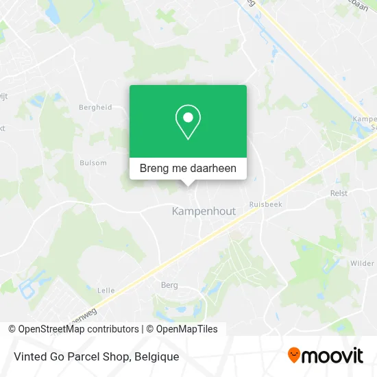 Vinted Go Parcel Shop kaart