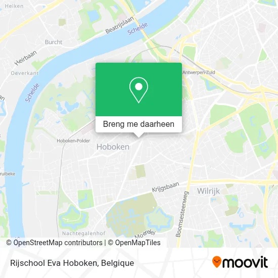 Rijschool Eva Hoboken kaart
