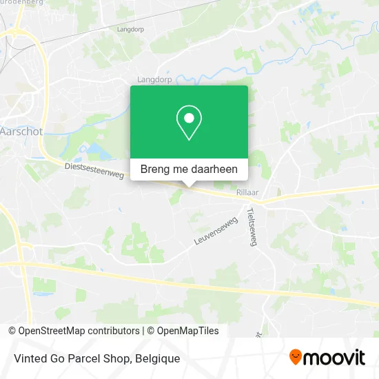 Vinted Go Parcel Shop kaart