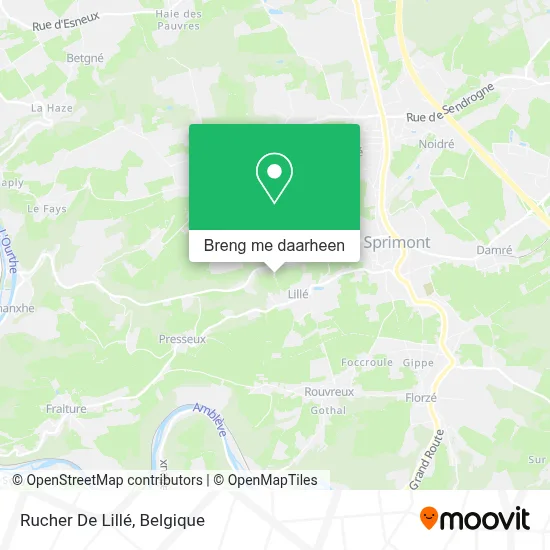 Rucher De Lillé kaart