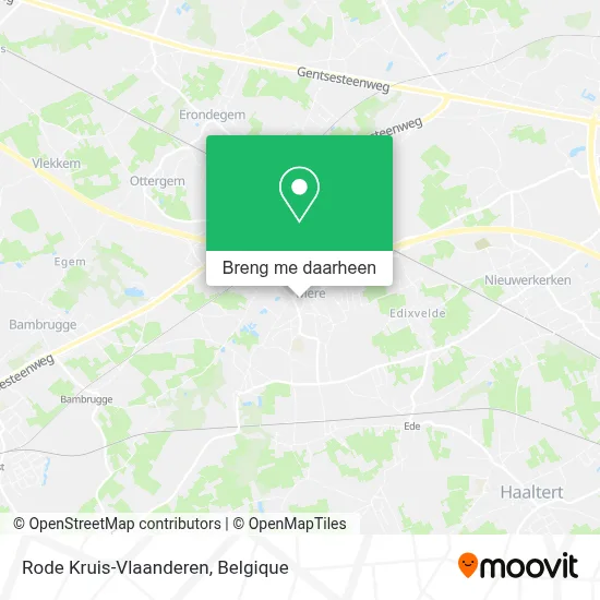 Rode Kruis-Vlaanderen kaart